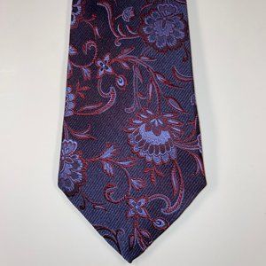Silk Dolce & Gabbana Purple, Lilac & Maroon Paisley Jacquard Tie - EUC